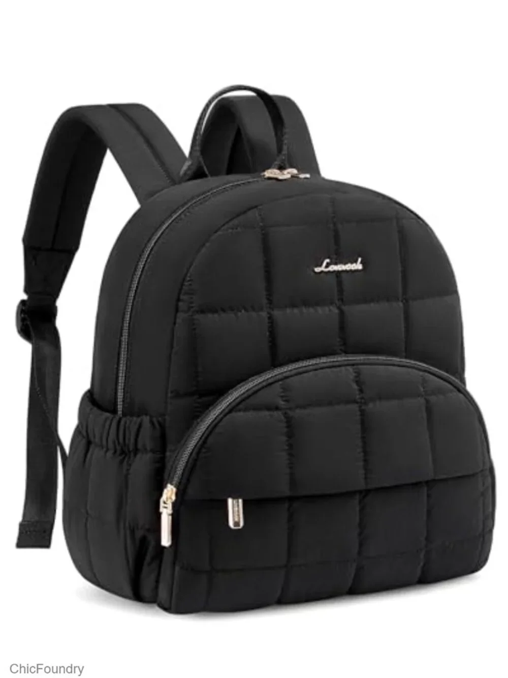 Women's Quilted Puffer Mini Backpack with Anti-theft Pocket, Lightweight Travel
